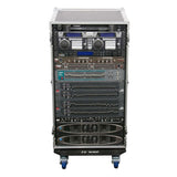 Odyssey FZAR20W Heavy Duty Portable Flight Zone 20 Space Amp Rack With Wheels - Odyssey Case