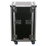 Odyssey FZAR20W Heavy Duty Portable Flight Zone 20 Space Amp Rack With Wheels - Odyssey Case