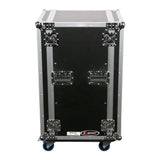 Odyssey FZAR20W Heavy Duty Portable Flight Zone 20 Space Amp Rack With Wheels - Odyssey Case