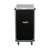 Odyssey FZAR20W Heavy Duty Portable Flight Zone 20 Space Amp Rack With Wheels - Odyssey Case