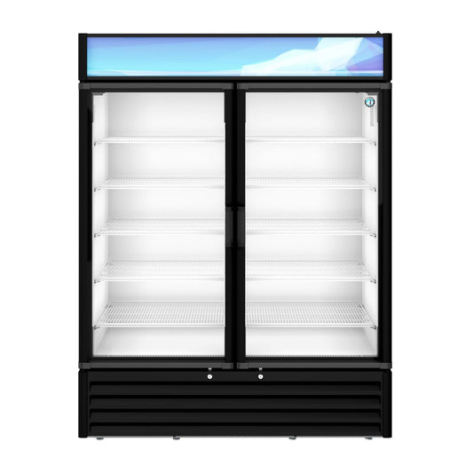 iDeal Hoshizaki RM-49-HC-BLK Refrigerated Merchandiser Reach-in Two-section - 1426268