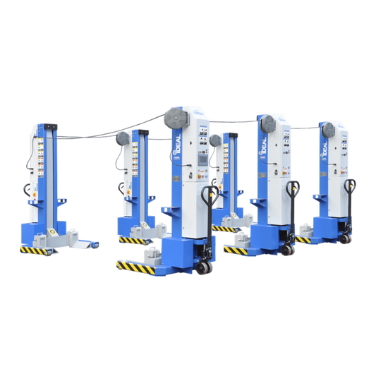 iDEAL MSC-13K-B-678 Mobile Column Lift, Six Column Set, 78,000 lbs. - MSC-13K-B-678