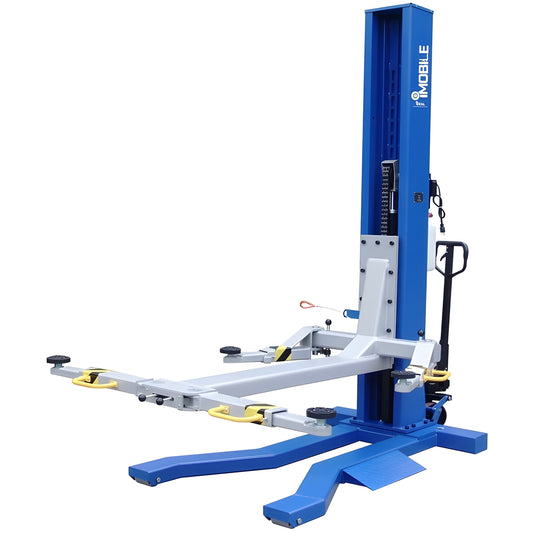 iDEAL MSC-6KLP 6,000 lb Mobile Single Column Lift - Low Profile - MSC-6KLP