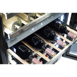 Danby - 51 Bottle Integrated Wine Cooler, Low-E Dual Pane Door, Pro Style Handle - SPRWC053D1SS