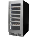 Danby - Silhouette 28 Bottle Integrated Wine Cooler, 15 inch Wide Chassis - SPRWC031D1SS