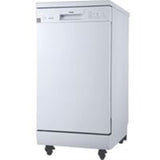 Danby - 18 inch Portable Dishwasher, 8 Place Settings, SS Interior, 4 Wash Programs - DDW1805EWP