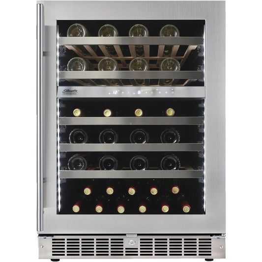 Danby - 51 Bottle Integrated Wine Cooler, Low-E Dual Pane Door, Pro Style Handle - SPRWC053D1SS