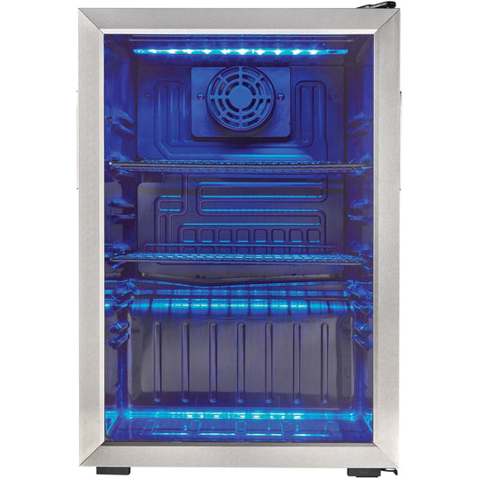 Danby - 2.6 CuFt. Beverage Center, Tempered Glass Door, Free Standing Application - DBC026A1BSSDB