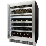 Danby - 51 Bottle Integrated Wine Cooler, Low-E Dual Pane Door, Pro Style Handle - SPRWC053D1SS