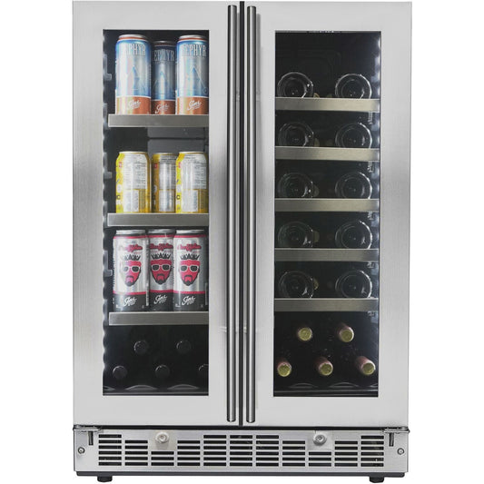 Danby - 4.7 CuFt Integrated Beverage Center, 21 Wine Bottles & 61 Beverage Cans | SPRBC047D1SS