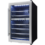 Danby - 38 Bottle Wine Cooler, Reversible Door, Tempered Glass Door - DWC040A3BSSDD