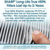Sharp - Air Purifier, True HEPA, Plasmacluster (Extra Large Rooms) - FP-A80UW