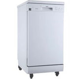 Danby - 18 inch Portable Dishwasher, 8 Place Settings, SS Interior, 4 Wash Programs - DDW1805EWP