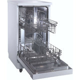 Danby - 18 inch Portable Dishwasher, 8 Place Settings, SS Interior, 4 Wash Programs - DDW1805EWP