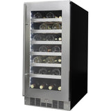 Danby - Silhouette 28 Bottle Integrated Wine Cooler, 15 inch Wide Chassis - SPRWC031D1SS