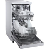 Danby - 18 inch Portable Dishwasher, 8 Place Settings, SS Interior, 4 Wash Programs - DDW1805EWP