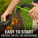 Greenworks Pro 80V 21" Brushless Push Lawn Mower w/ (2) 2.0Ah Batteries & Rapid Charger - 2500402