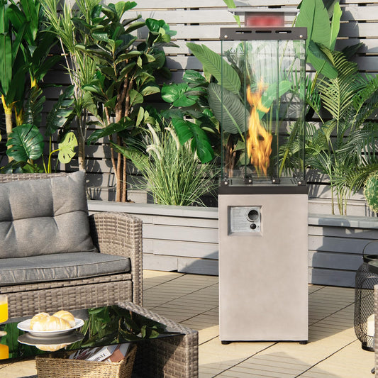 Tangkula 41,000 BTU Propane Patio Heater with Waterproof Cover - NP11219US-GR