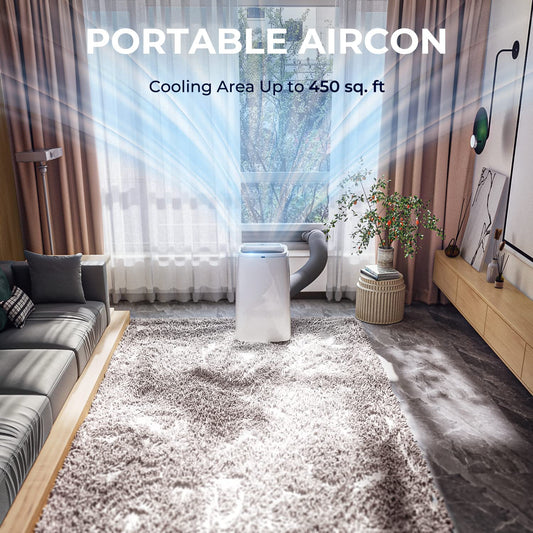 Tangkula 3 in 1 Air Cooler with Fan & Dehumidifier (12000BTU) - ES10115US-WH
