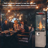 Tangkula 41,000 BTU Propane Patio Heater with Waterproof Cover - NP11219US-GR