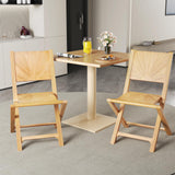 Tangkula 2/4 Pieces Folding Patio Chairs(Sun Back) - 2*JV12297