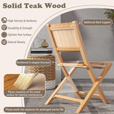 Tangkula 2/4 Pieces Folding Patio Chairs(Sun Back) - 2*JV12297