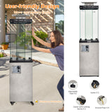 Tangkula 41,000 BTU Propane Patio Heater with Waterproof Cover - NP11219US-GR
