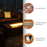Tangkula 10 Pieces Patio Rattan Conversation Set, Patiojoy Outdoor Wicker Furniture Set - OP70343-A+OP70343-B+HW65782AGR+