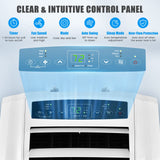 Tangkula 12000 BTU Portable Air Conditioner, with Dual Hose, Remote Control - FP10234US-WH