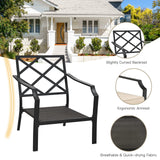 Tangkula 4 Pieces Outdoor Furniture Set, Patio Conversation Set with Cushions and Steel Frame - NP10083BE+NP10084WL-BE