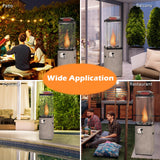 Tangkula 41,000 BTU Propane Patio Heater with Waterproof Cover - NP11219US-GR
