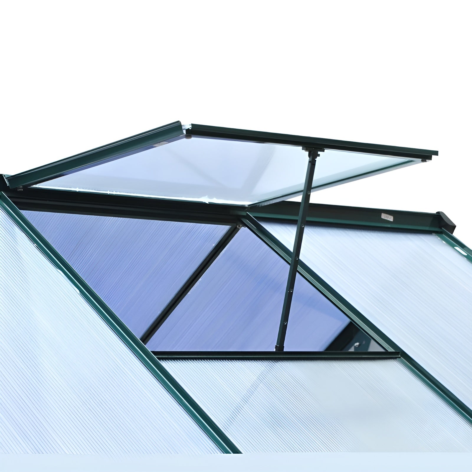 Outsunny 6' x 6' x 7' Polycarbonate Portable Walk-In Garden Greenhouse - 845-058
