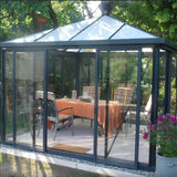 Janssens | Pyramid Glass Greenhouse Kit With 4mm Tempered Glass Glazing - EX-PYRAMID-10