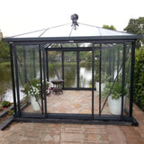 Janssens | Pyramid Glass Greenhouse Kit With 4mm Tempered Glass Glazing - EX-PYRAMID-10