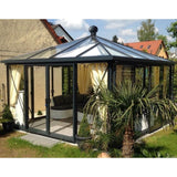 Janssens | Pyramid Glass Greenhouse Kit With 4mm Tempered Glass Glazing - EX-PYRAMID-10
