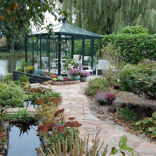 Janssens | Pyramid Glass Greenhouse Kit With 4mm Tempered Glass Glazing - EX-PYRAMID-10