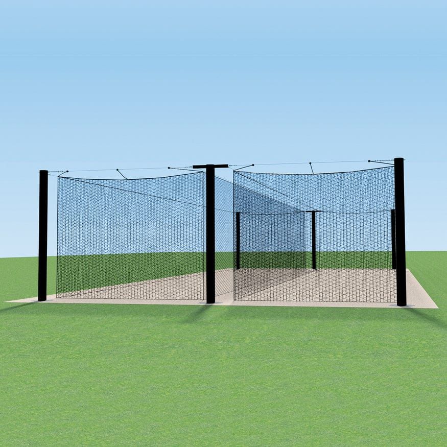 Jaypro Batting Cage Tunnel - Mega Outdoor - 70' - Tandem - MPCTF-70D