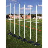 Jaypro Coaching Sticks - Premium with Rubber base (Set of 6) - RBCS-6