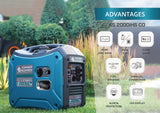 Konner Sohnen KS 2000iHS CO 1800W/2000W Generator LPG/Gasoline Inverter with CO Sensor Pure Sine Wave New - KS-2000IHS-CO