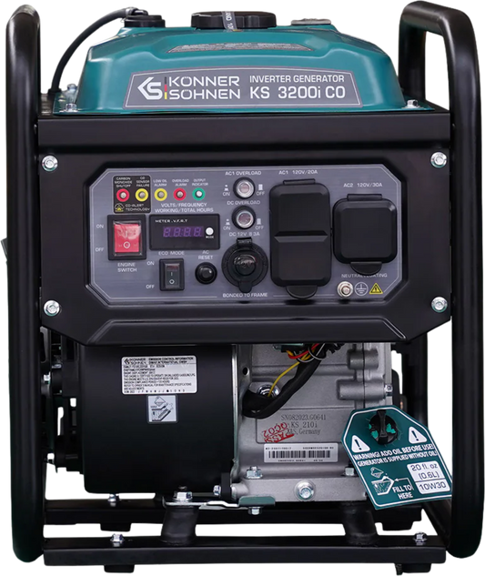 Konner Sohnen KS 3200i CO 3000W/3300W Generator Gas Inverter with CO Sensor Pure Sine Wave New - KS-3200I-CO