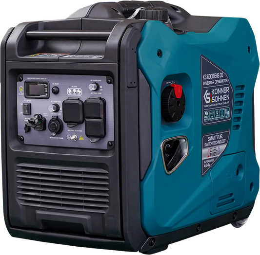 Konner Sohnen KS 6000iEHS CO 5000W/5500W Generator LPG/Gasoline Inverter with CO Sensor Pure Sine Wave New - KS-6000IEHS-CO