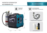Konner Sohnen KS 6000iEHS CO 5000W/5500W Generator LPG/Gasoline Inverter with CO Sensor Pure Sine Wave New - KS-6000IEHS-CO