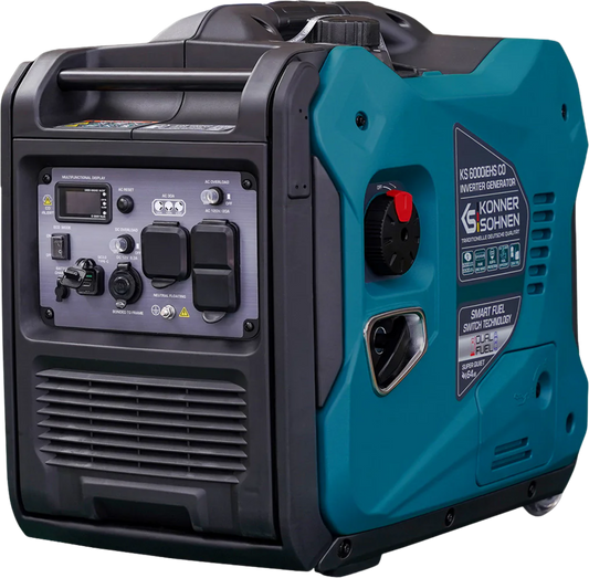 Konner Sohnen KS 6000iES CO 5000W/5500W Generator Gas Inverter with CO Sensor Pure Sine Wave New - KS-6000IES-CO