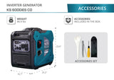 Konner Sohnen KS 6000iES CO 5000W/5500W Generator Gas Inverter with CO Sensor Pure Sine Wave New - KS-6000IES-CO
