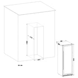 Lanbo 171 Bottles Single Zone Stainless Steel Wine Coolers - LW177S