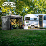 CLAM Quick Set Venture Canopy Shelter + CLAM Quick Set Screen, Gray (2 Pack) - 399163