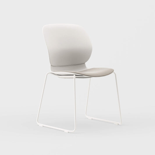 Maari Chair Sled Base with Upholstered Seat - BP00650