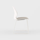 Maari Chair Sled Base with Upholstered Seat - BP00650