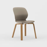 Maari Chair Wood Base with Upholstered Seat - BP00865