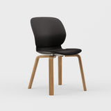 Maari Chair Wood Base with Upholstered Seat - BP00865